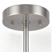 HOMCOM Semi Flush Mount Modern Crystal Chandelier Ceiling Light, Crystal Ceiling Light Fixture with E14 Base, Silver Tone(m-8)