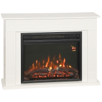 HOMCOM Camino Elettrico con Fiamma 98x23.5x69.5 cm