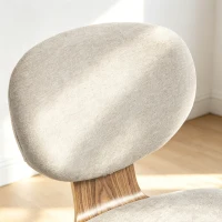 HOMCOM Home Office Desk Chair Rocking Function Ergonomic Swivel Chair with PU Wheels, Light Grey(m-11)