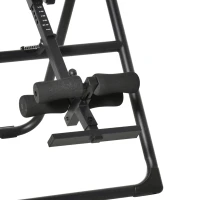 HOMCOM Foldable Gravity Inversion Table, Back Therapy Fitness Bench, with Soft Ankle Cushions, for Home(m-11)