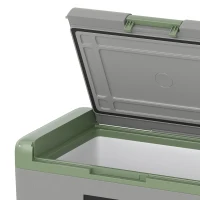 Outsunny 40L Portable Car Refrigerator - Light Green and Grey(m-10)