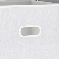 AIYAPLAY Baby Changing Table, Baby Changing Unit with 3 Drawers, Large Basket and Waterproof Pad for Bedroom Nursery, White(m-13)
