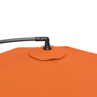 Outsunny 3m Overhanging Parasol, with Base, Weights and Cover - Orange(m-13)