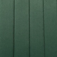 HOMCOM Flannel Criss Cross Legged Desk Chair, Armless Office Chair No Wheels, Green(m-13)