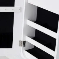 HOMCOM Sieradenkast led-verlichting spiegelkast spiegel binnenkant kledingspiegel(m-9)