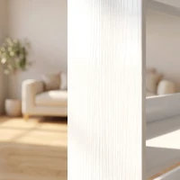 HOMCOM Boekenkast met 7 Lagen, L-vormig Hoekrek met Anti-slip Achterwand, Wit met Houtlook(m-13)