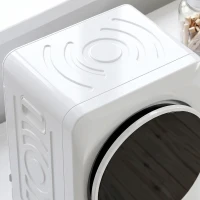 HOMCOM 1000W compacte wasdroger met Extra Droog & ECO-functies, timer- en temperatuurinstellingen, wit(m-10)