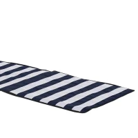 Outsunny Set of 2 Foldable Garden Beach Chair Mat, Outdoor Sun Lounger Seats with Adjustable Back, Magazine Pocket, Carry Strap(m-11)