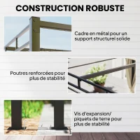 Outsunny Pergola de Jardin Tonnelle de Jardin Extérieur Toit Rétractable 4 Rideaux Protection UV30+3x3m Beige(m-6)
