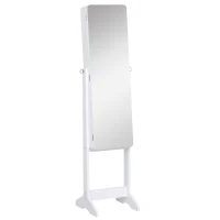 HOMCOM Sieradenkast led-verlichting spiegelkast spiegel binnenkant kledingspiegel(m-11)