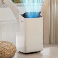 HOMCOM Mobiles Klimagerät 12.000 BTU mit Inverter-Technologie, Klimaanlage mit 60° Schwenkfunktion, 24H-Timer, Fernbedienung(m-10)