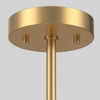 HOMCOM Semi Flush Mount Modern Crystal Chandelier Ceiling Light, Crystal Ceiling Light Fixture with E14 Base, Gold(m-8)