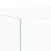 PawHut Fish Tank Bare Glass for DIY Glass Aquarium with Protective Base Mat 43L Transparent for Fish Shrimps(m-10)