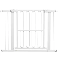 PawHut Portão de proteção para cães, 76-104 cm portão sem perfuração, grade para escadas(m-1)
