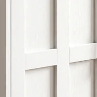 HOMCOM Îlot de cuisine avec plateau rabattable, chariot à roulettes 2 tiroirs, 3 portes, porte-racks et porte-serviettes, blanc(m-14)