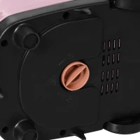 HOMCOM Vertikaler Dampfglätter für Kleidung 1,4 L 1950 W Dampfausstoß 32 g/min Teleskopstange Rosa Schwarz(m-5)