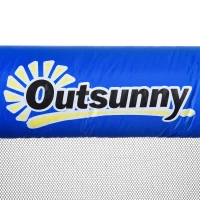 Outsunny Opblaasbaar springkasteel met glijbaan speelkasteel springkasteel met blazer voor 4 kinderen(m-9)