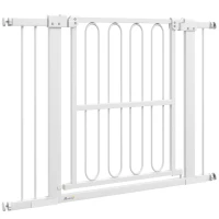 PawHut Portão de proteção para cães, 76-104 cm portão sem perfuração, grade para escadas(m-6)