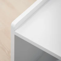 PawHut Armário para gatos com 2 prateleiras Design 2-in-1 Porta magnética Branco(m-5)