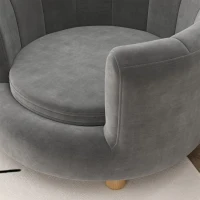 PawHut Cama para animais de estimação para cães e gatos, pés de madeira, elevada, revestimento de flanela, almofada removível, Cinza(m-4)