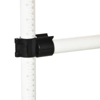PawHut Aro de Salto Agility para Cães Conjunto Agility para Cães Aro Agility 2 em 1 com Barra de Salto e Bolsa de Transporte Plástico 74,5x66x91 cm Branco e Laranja(m-5)