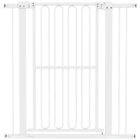 PawHut Barreira de Segurança para Cães 76-104 cm Nível sem Perfuração Nível para Escadas(m-1)