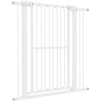 PawHut Barreira de Segurança para Cães 76-104 cm Nível sem Perfuração Nível para Escadas(m-7)