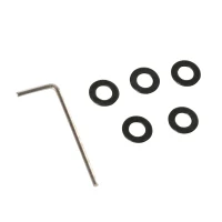 HOMCOM Conjunto completo porta de correr 183 cm, ferragem com guia de piso, trilho de correr e roldanas para porta de madeira(m-4)