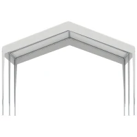 Outsunny Foisor 4x4m cu Acoperis de Protectie impotriva Razelor UV, Ploaie si Vant pentru Vehicule, Nunti si Petreceri - Alb(m-8)