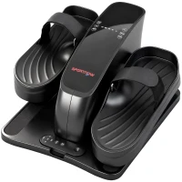 SPORTNOW Mini pedal, 12 velocidades, display LED, controle remoto, antiderrapante, portátil, metal, plástico, preto(m-1)