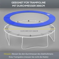 Randafdekking veerafdekking randbescherming voor trampoline 244 / 305 / 366 cm(m-5)