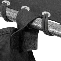 Outsunny espreguiçadeira, dobrável espreguiçadeira de jardim com almofada de cabeça, bolso lateral, espreguiçadeira com encosto regulável em 5 posições, espreguiçadeira de campismo resistente às intempéries até 130 kg, para jardim praia piscina, Preto(m-5)
