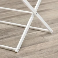 HOMCOM Varal dobrável 8 níveis torre de secagem varal de torre varal metálico peças em plástico branco 74 x 35 x 144 cm(m-4)