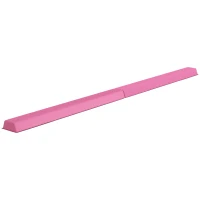 SPORTNOW Trave de equilíbrio 2,4 m, dobrável, base antiderrapante, para 3+ anos, até 80 kg, Vermelho claro(m-6)