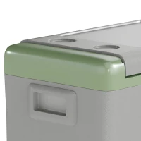 Outsunny 50L Portable Car Refrigerator - Light Green and Grey(m-12)