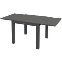 Outsunny Mesa de jardim, mesa outdoor, resistente às intempéries, 162 x 80 x 75 cm, Cinza(m-7)