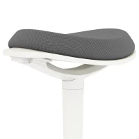 HOMCOM Banco Oscilante Ergonômica Regulável em Altura até 120 kg 42,5x35,5x56,5-71,5 cm Cinza(m-5)