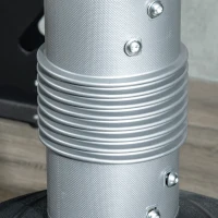 SPORTNOW Boneco de Boxe, autoportante, altura ajustável, base pesada, couro sintético, preto+cinza+azul, 55 x 55 x 178-207 cm(m-5)