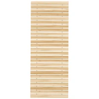 Outsunny Passadeira Enrolável Caminho, Passadiço de Jardim Enrolável, resistente às intempéries, Madeira de abeto, 120 x 47 x 1 cm, Natural(m-6)