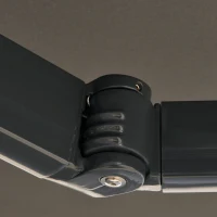 Outsunny Toldo elétrico, com controlo remoto, inclui kit de montagem, estrutura metálica, cinza escuro, 3 x 2,5 m(m-5)