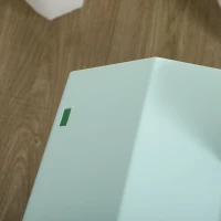 PawHut Kattenbak, Hutontwerp, 1 zeefmat, 1 schepje, uitneembare bodembak, Groen + Wit(m-12)