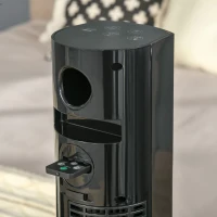 HOMCOM Ventilador de Torre com Controlo Remoto 45 W 70° Oscilação Ventilador de Coluna com Difusor de Aroma Função Temporizador 3 Níveis de Ventilação Preto(m-5)