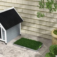 PawHut Toilette pour chien litière avec tapis en gazon artificiel bac pour l'apprentissage de la propreté,  67 x 41 cm(m-2)