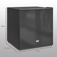 HOMCOM Mini-congelador 35 L Caixa de Congelação Elétrica Independente 45 W Mini Arca Congeladora 47x44,2x48,8 cm Preto(m-3)