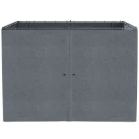 Outsunny 4 parois latérales pour pavillon de jardin tonnelle rigide 300 x 300 cm protéger de la pluie vent soleil gris(m-8)