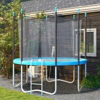 HOMCOM 12ft Trampoline Accessories Safety Pad Φ366cm Replacement Surround Padding Thick Foam Pads Light Blue(m-2)