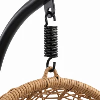 PawHut Pat împletit pentru pisici, Casă înaltă din rattan pentru pisici cu pernă lavabilă și bilă de joacă, Ascunzătoare pentru interior pentru pisici(m-10)
