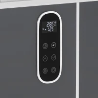 Outsunny Frigider portabil electric cu compresor 35L, zonă dublă, control prin app, lumină LED, ecran, pentru mașină și camping, negru(m-14)