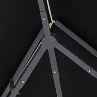 Outsunny 3 x 4m Steel Gazebo, with Curtains - Black(m-12)