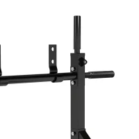 SPORTNOW Wand-Pull-up Bar, 2-in-1 Professionele Pull-up- en Dipstation voor Thuis, tot 200 kg, Rood(m-13)